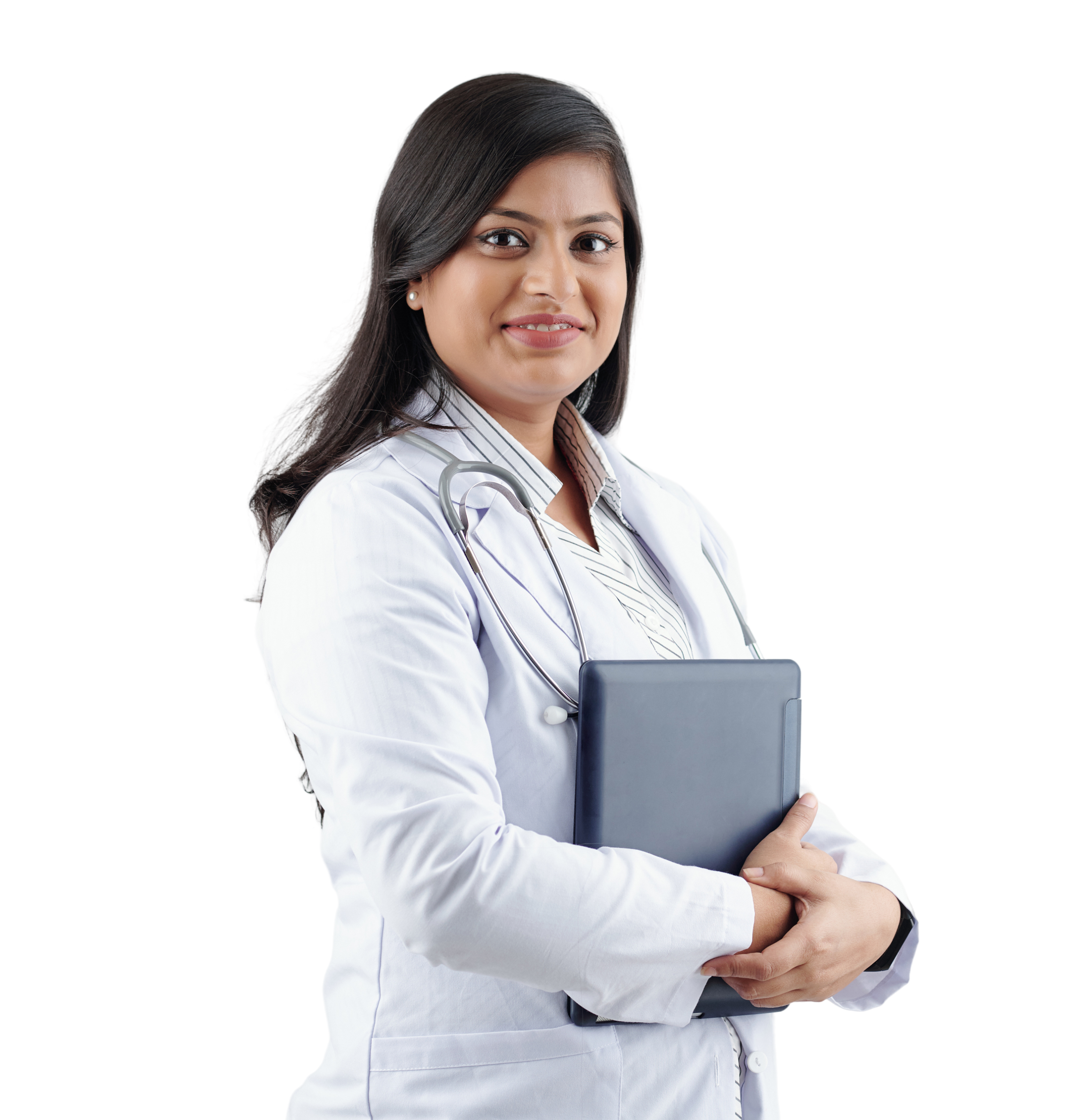 Doctor providing home healthcare