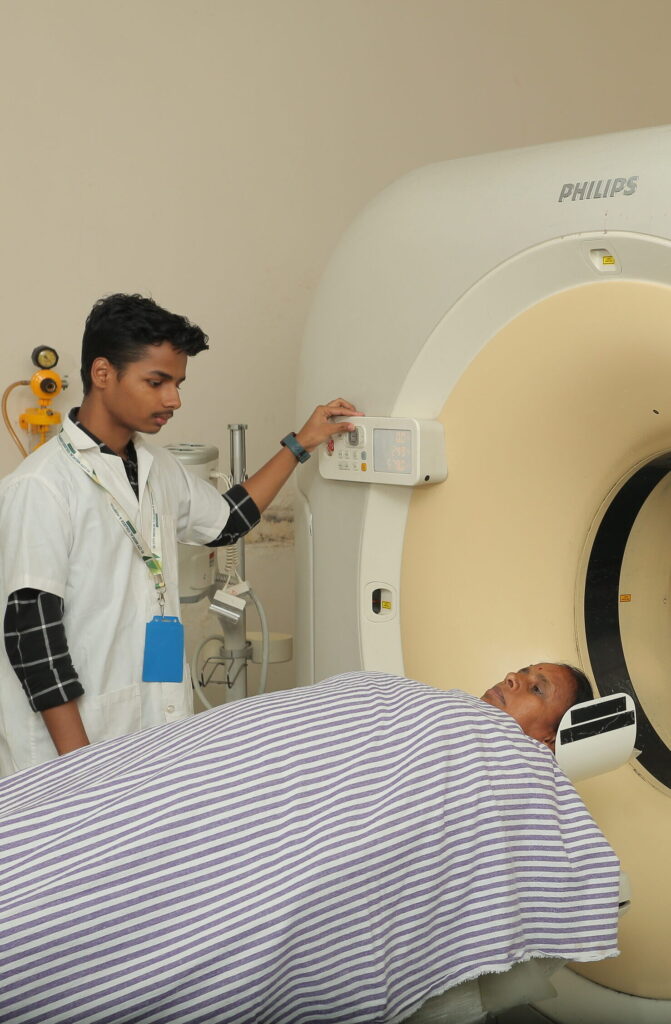 Medical students observing a procedure