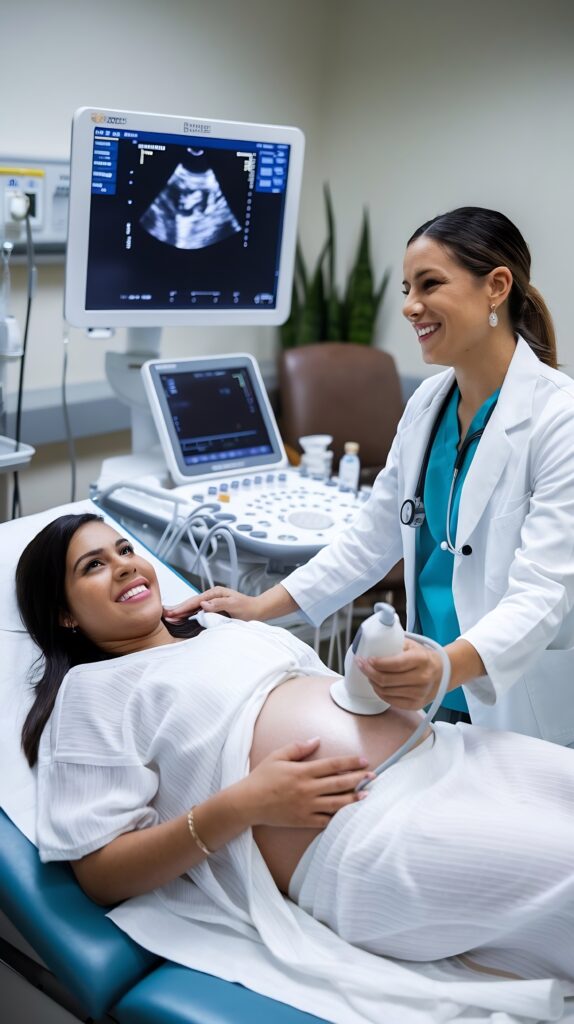 Medical students observing a procedure